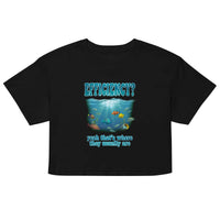 Efficiency yeah that's where they usually are Women’s crop top - Black / XS