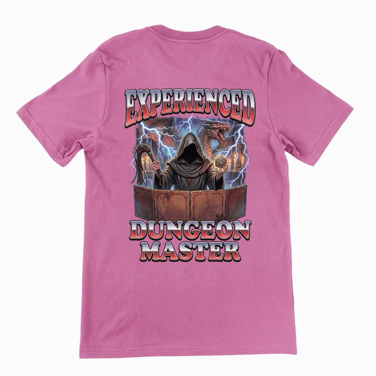 Experienced Dungeon Master T-Shirt (backprint) Orbital Clothing