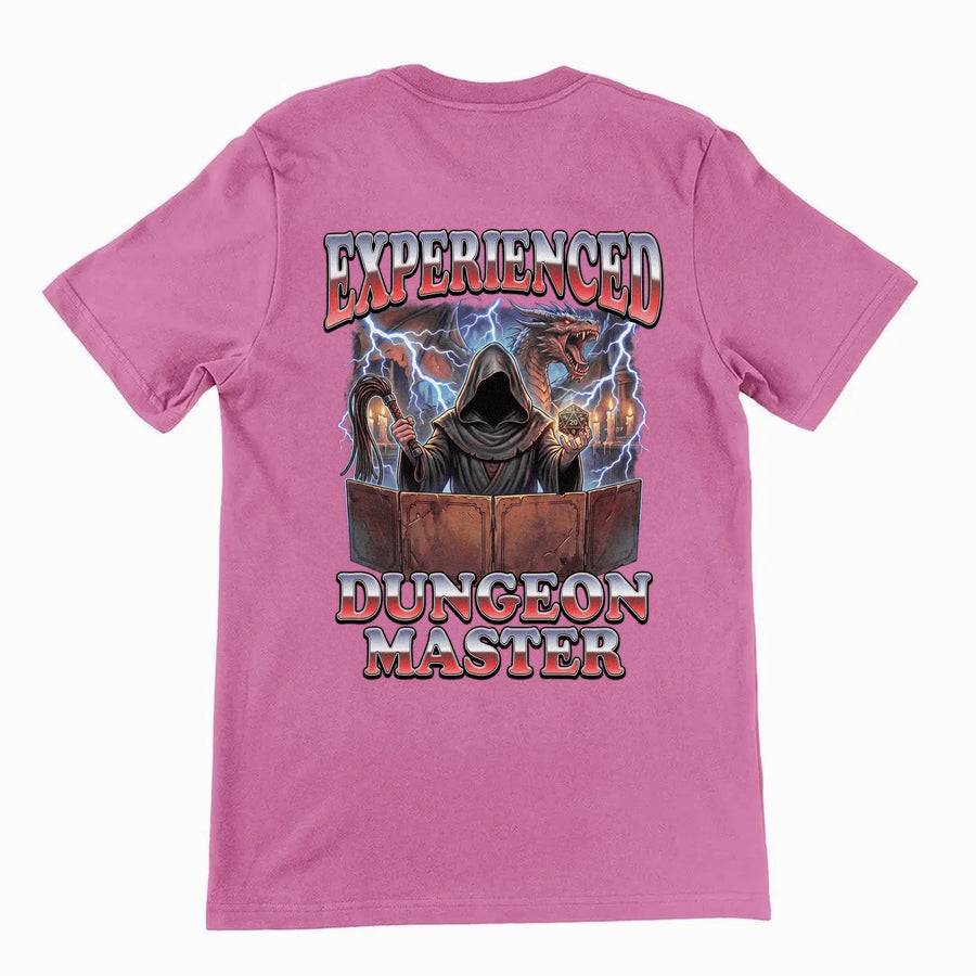 Experienced Dungeon Master T-Shirt (backprint) Orbital Clothing