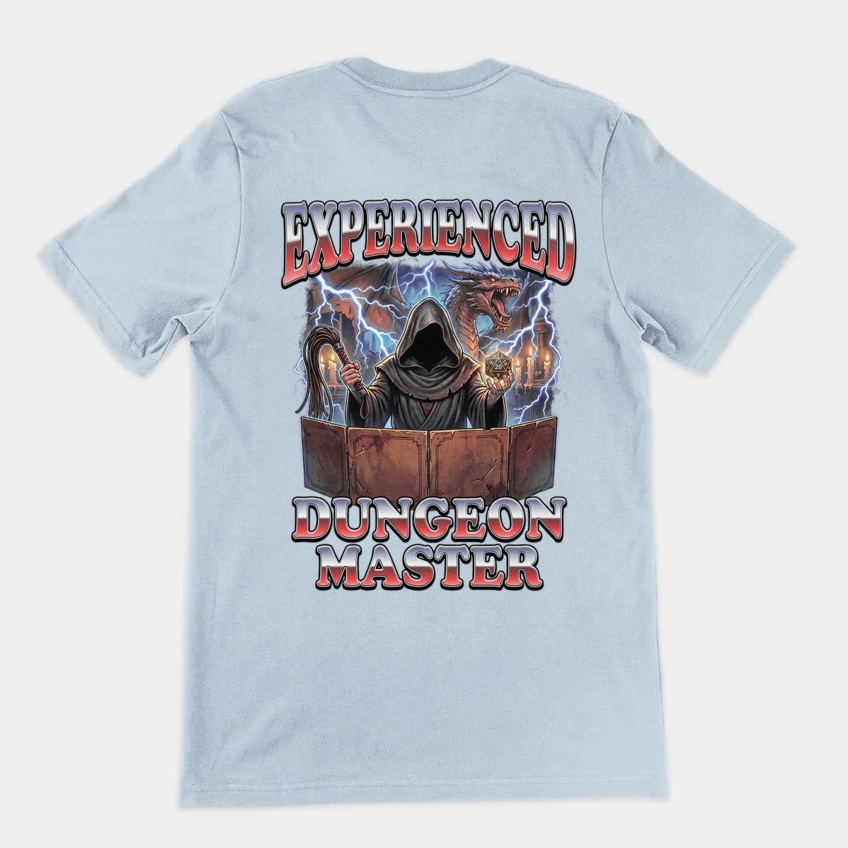 Experienced Dungeon Master T-Shirt (backprint) Orbital Clothing