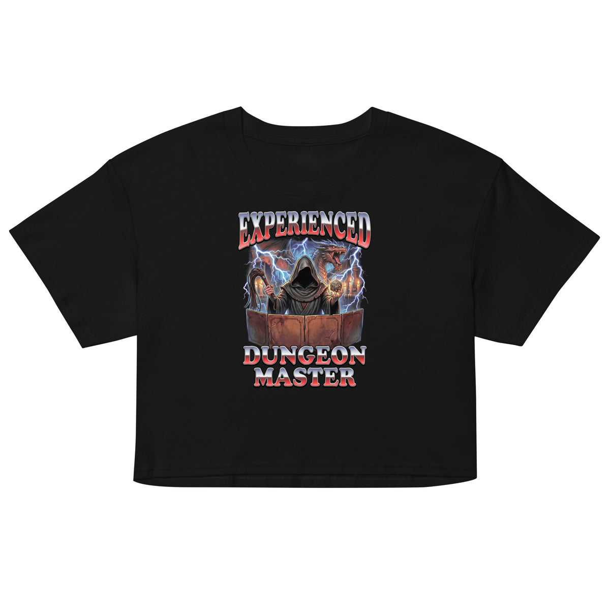 Experienced Dungeon Master Women’s crop top Orbital Clothing