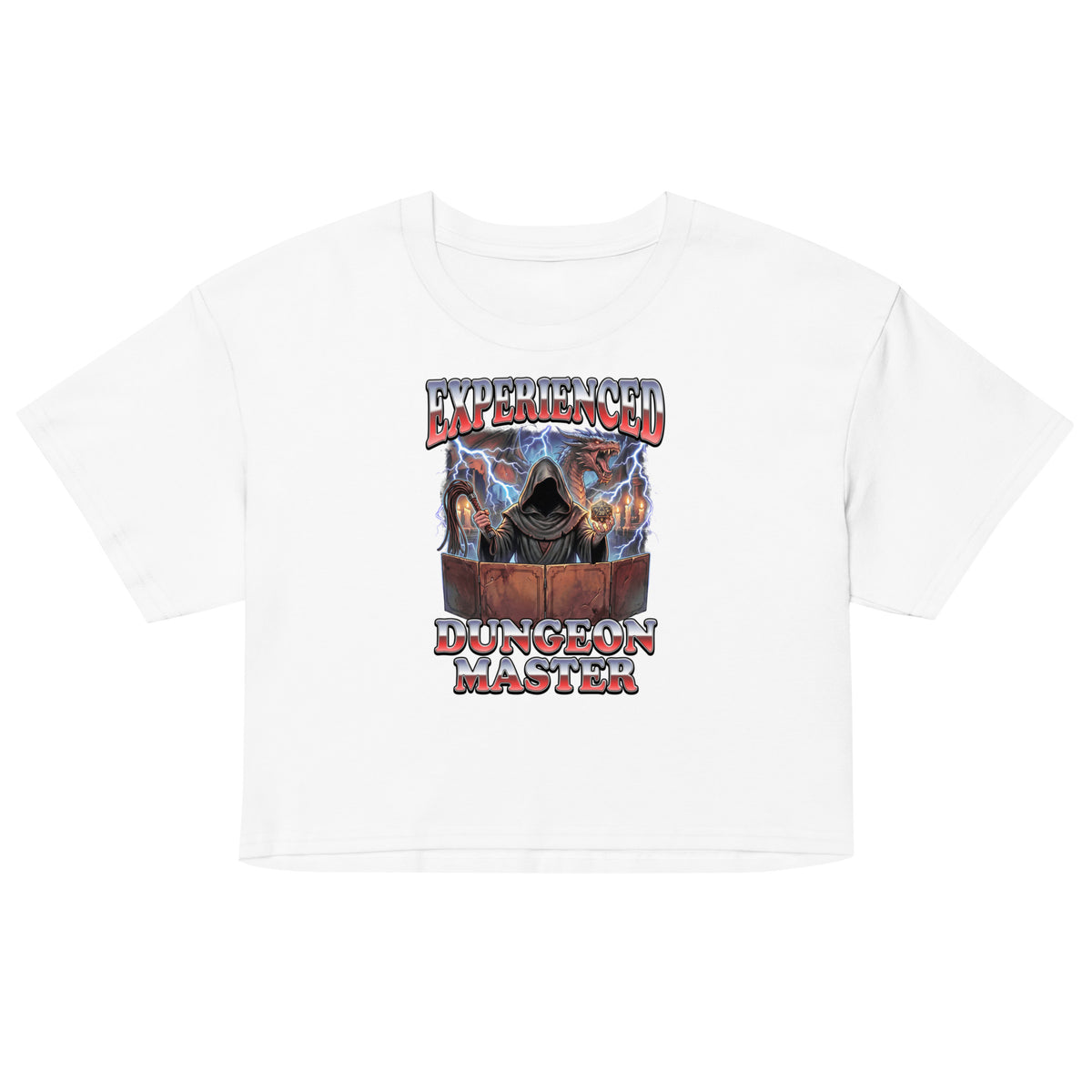 Experienced Dungeon Master Women’s crop top Orbital Clothing