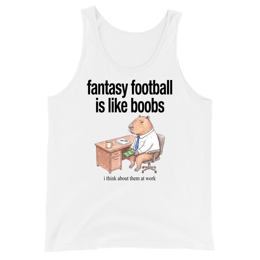 Fantasy Football Is Like Boobs Tank Top Orbital Clothing