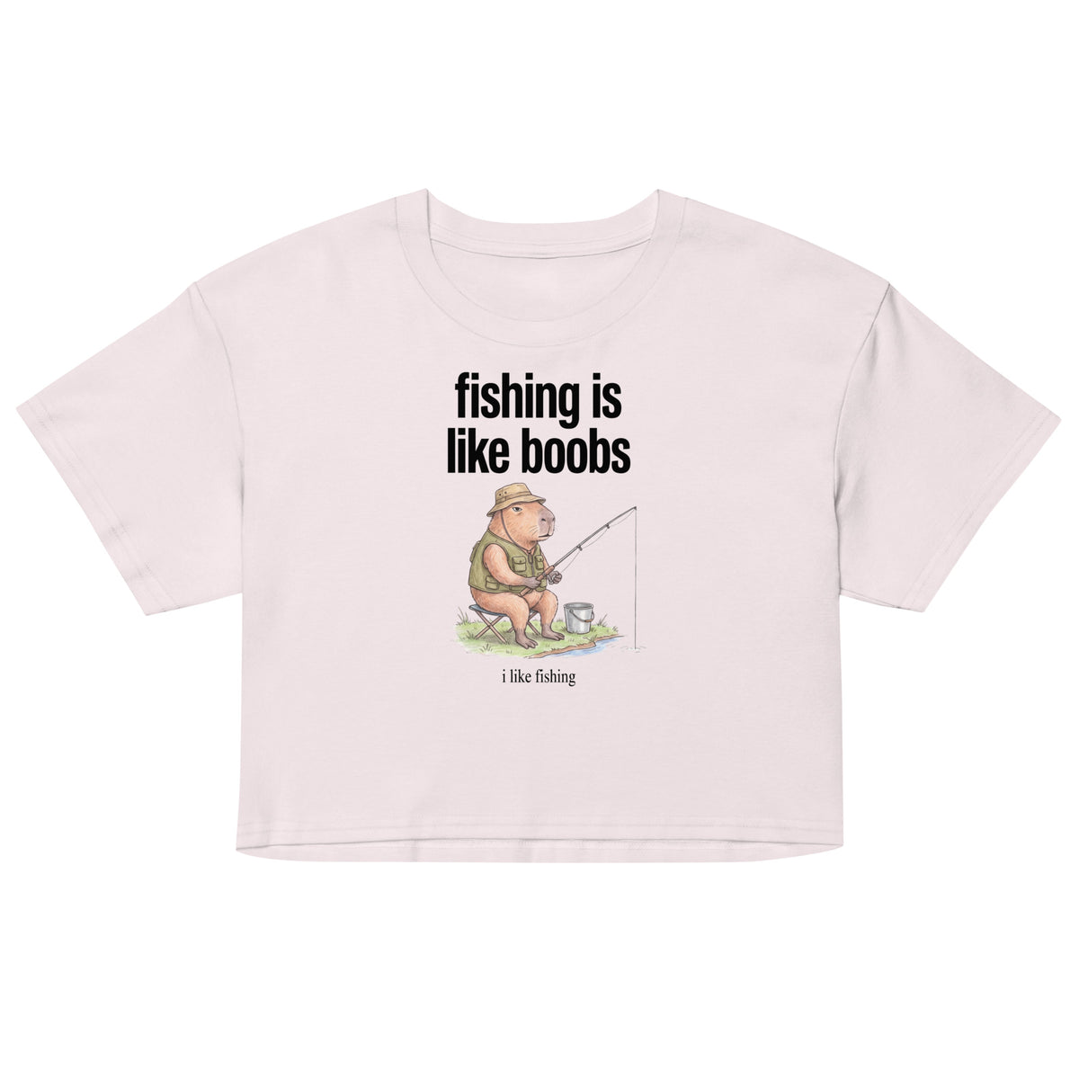 Fishing Is Like Boobs Women’s crop top Orbital Clothing
