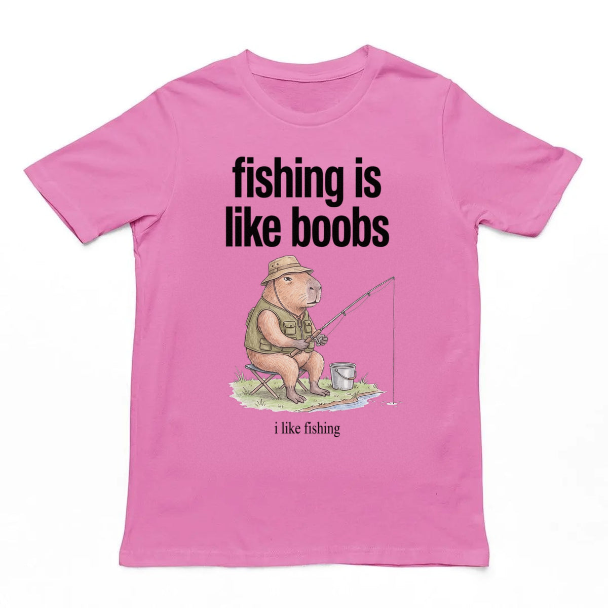 Fishing Is Like Boobs T-Shirt Orbital Clothing