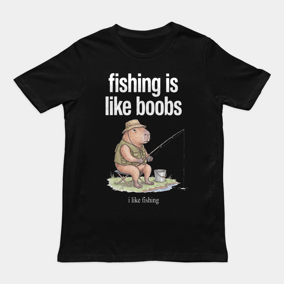 Fishing Is Like Boobs T-Shirt Orbital Clothing