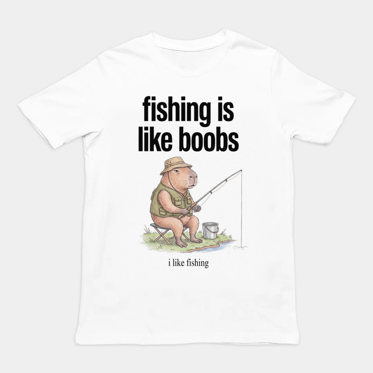 Fishing Is Like Boobs T-Shirt Orbital Clothing
