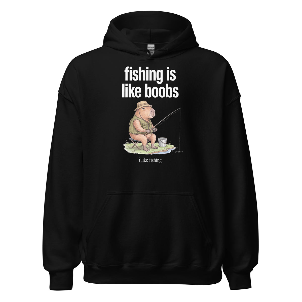 Fishing Is Like Boobs Hoodie Orbital Clothing