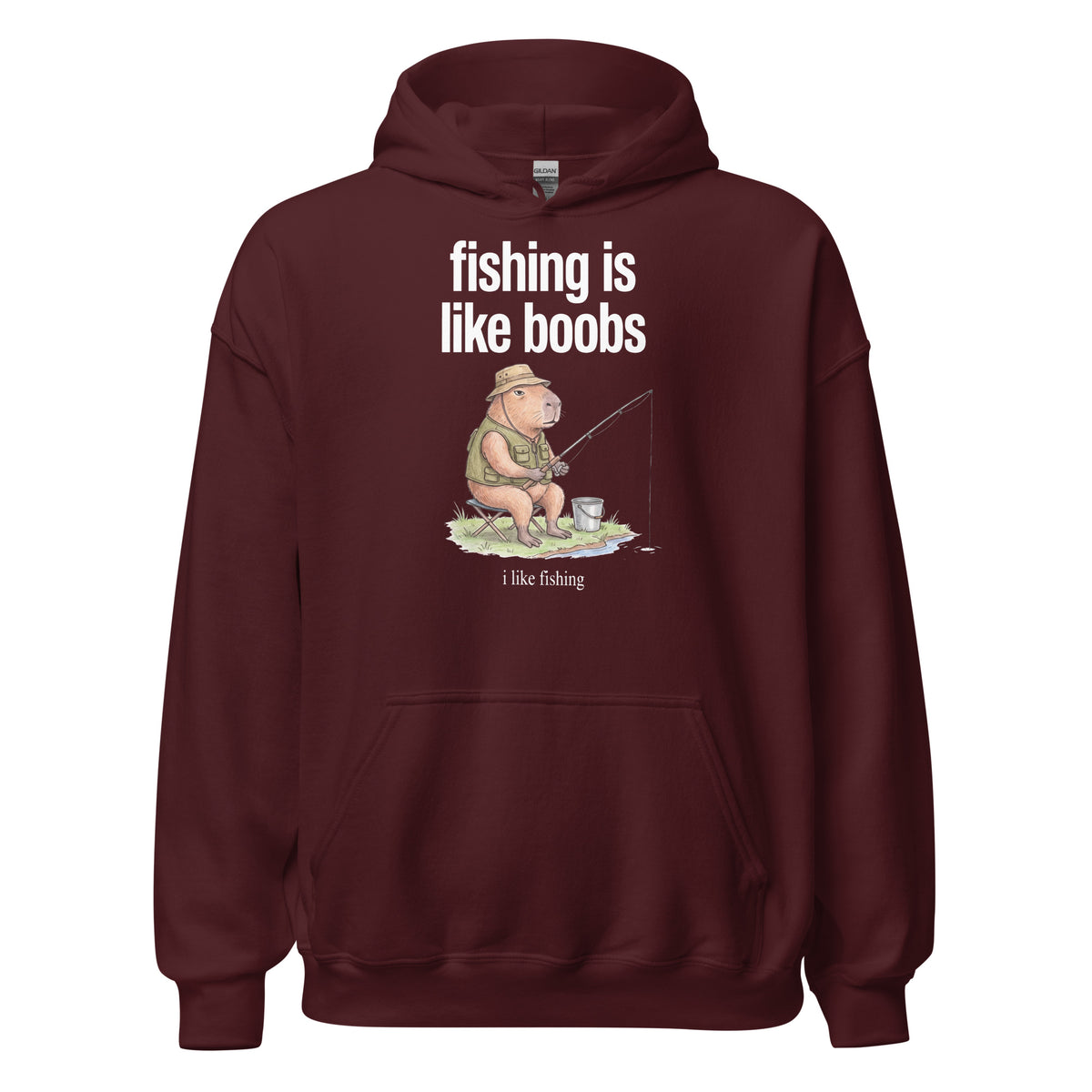 Fishing Is Like Boobs Hoodie Orbital Clothing