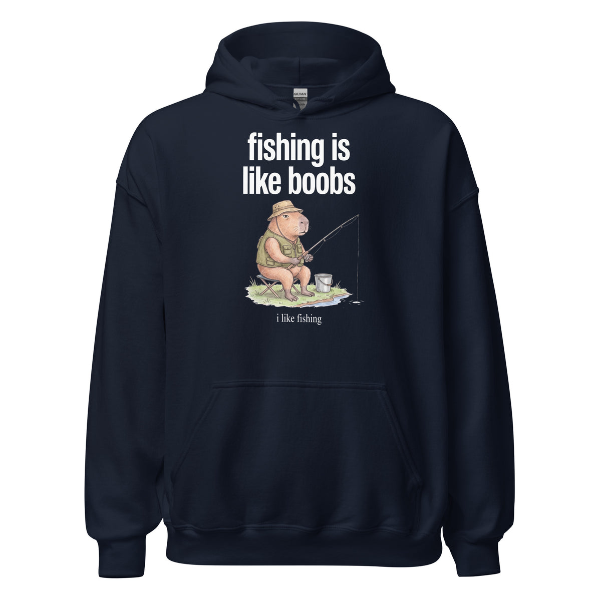 Fishing Is Like Boobs Hoodie Orbital Clothing