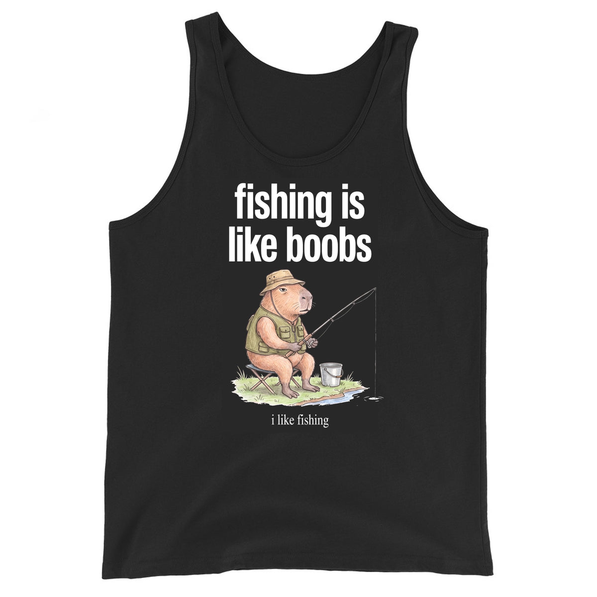 Fishing Is Like Boobs Tank Top Orbital Clothing