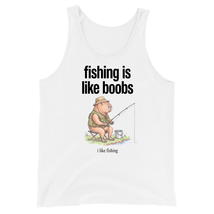 Fishing Is Like Boobs Tank Top Orbital Clothing