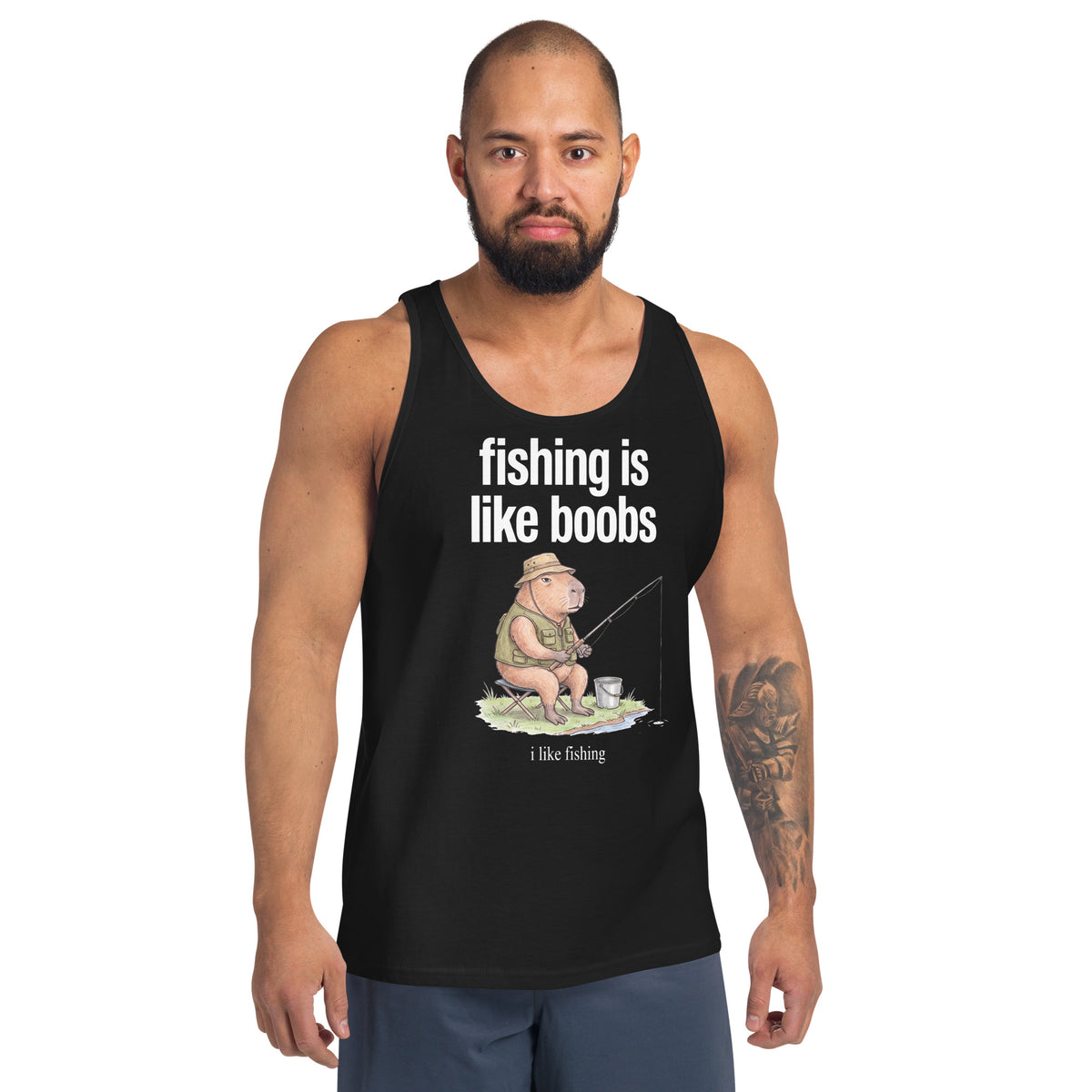 Fishing Is Like Boobs Tank Top Orbital Clothing