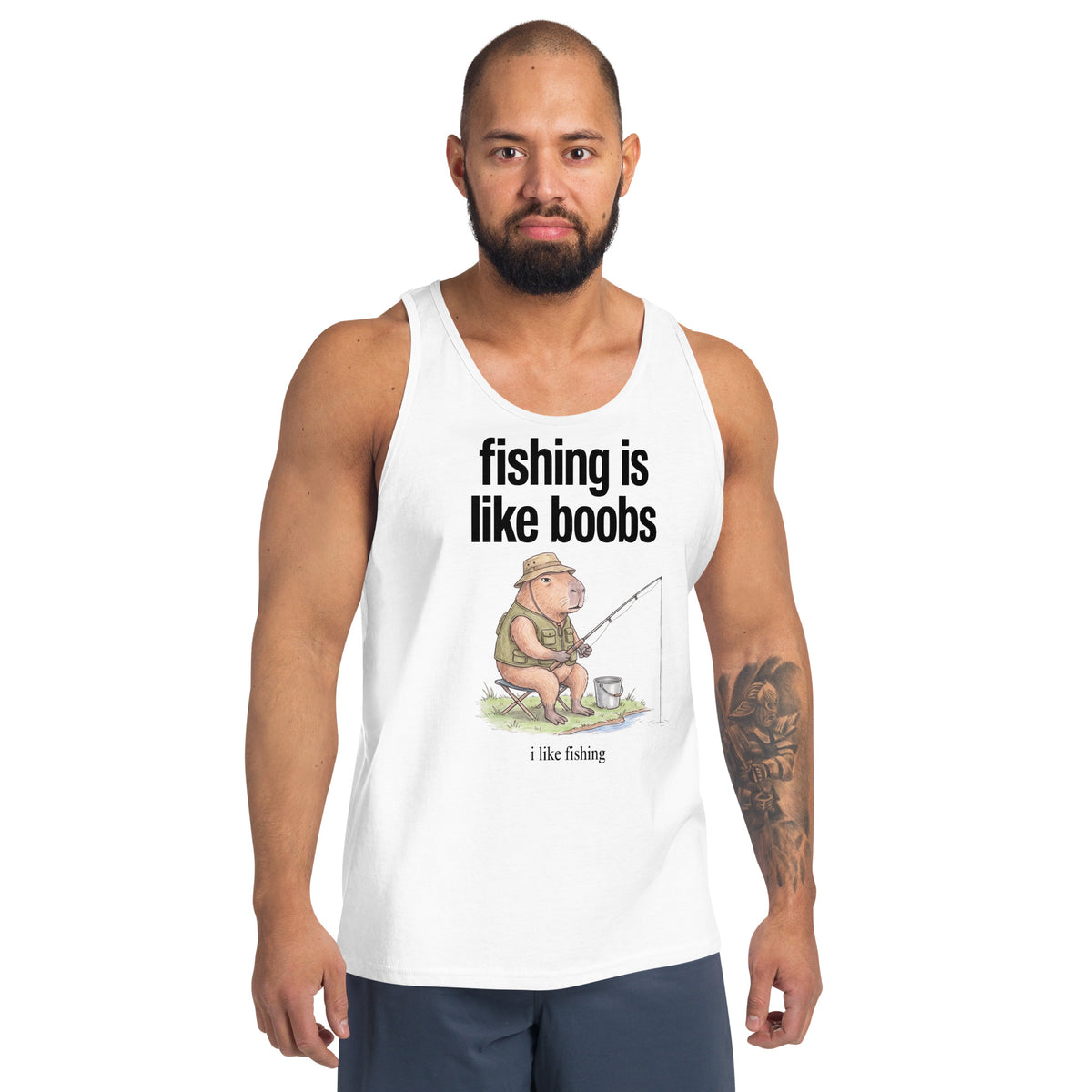 Fishing Is Like Boobs Tank Top Orbital Clothing