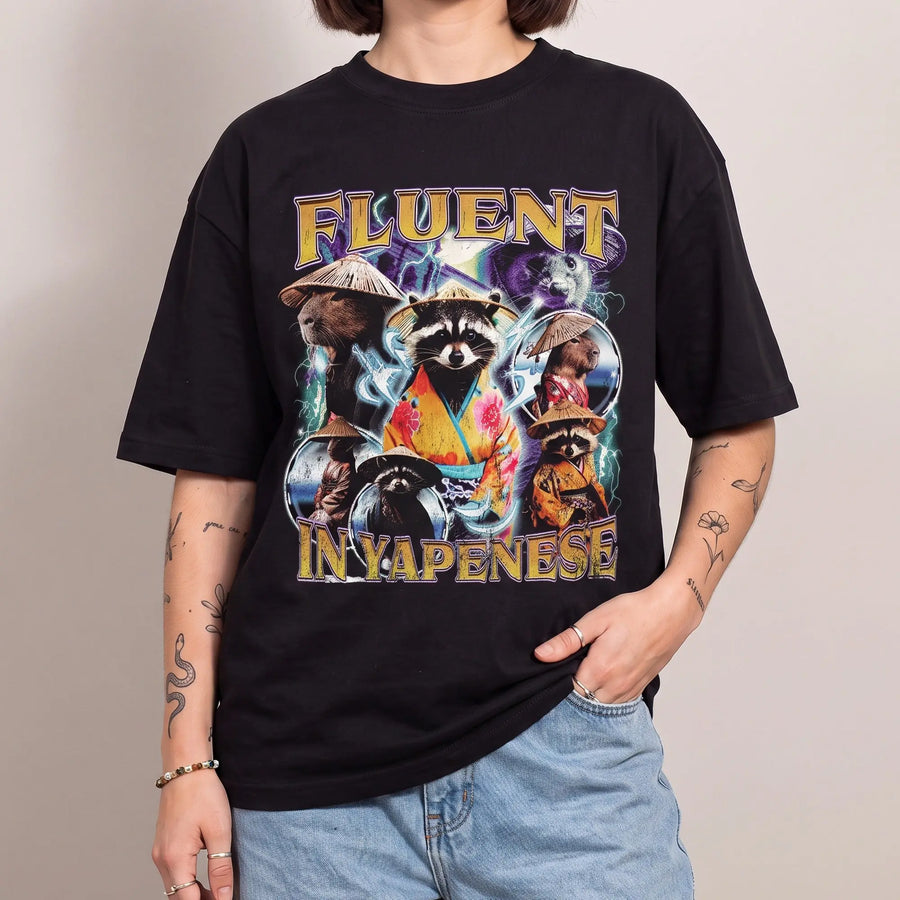 Fluent in Yapenese t-shirt - Orbital Clothing