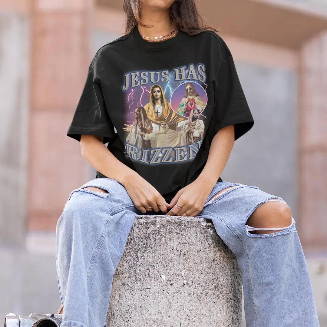 Jesus has Rizzen t-shirt - Orbital Clothing