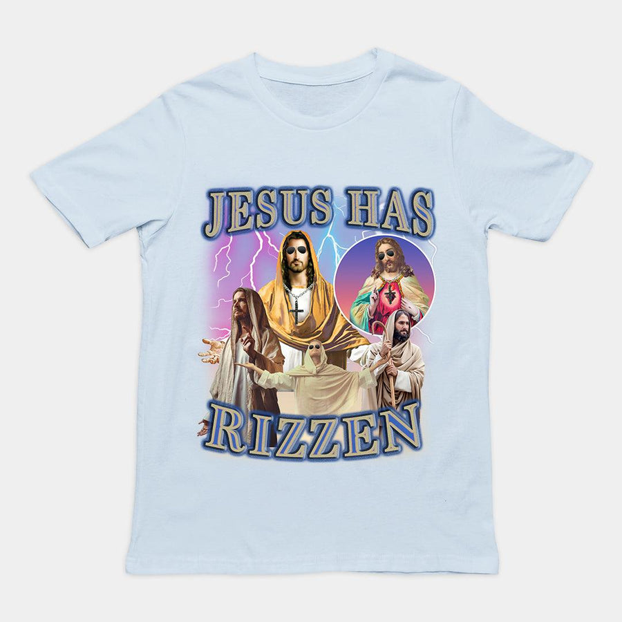 Jesus has Rizzen t-shirt - Orbital Clothing