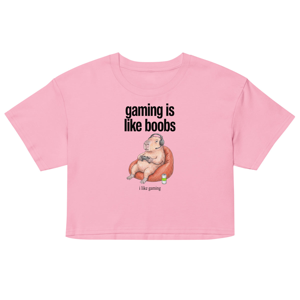 Gaming Is Like Boobs Women’s crop top Orbital Clothing