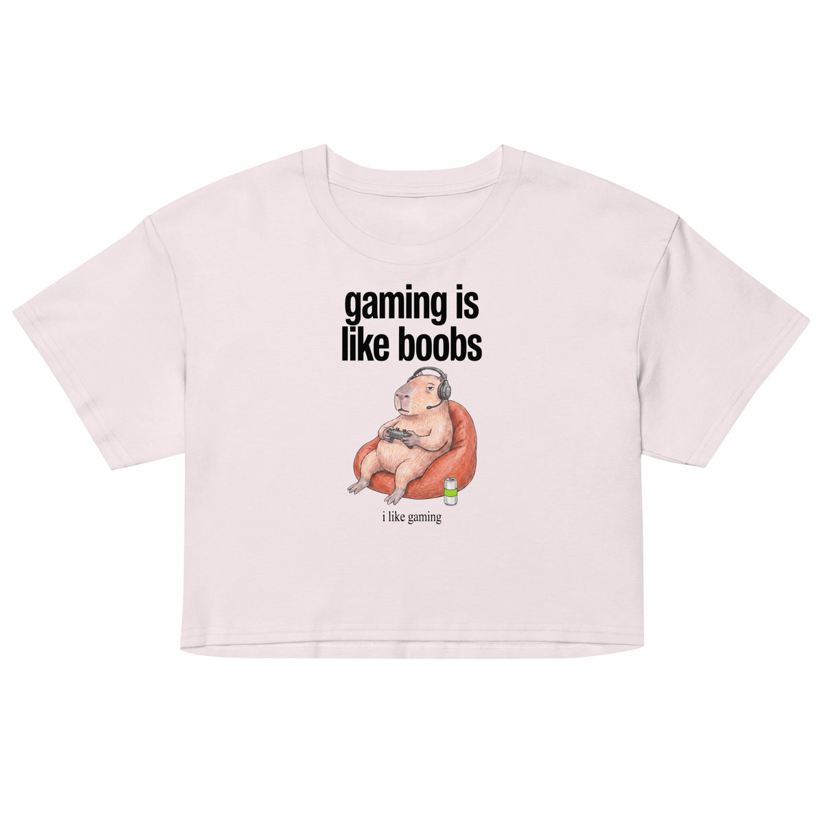 Gaming Is Like Boobs Women’s crop top Orbital Clothing