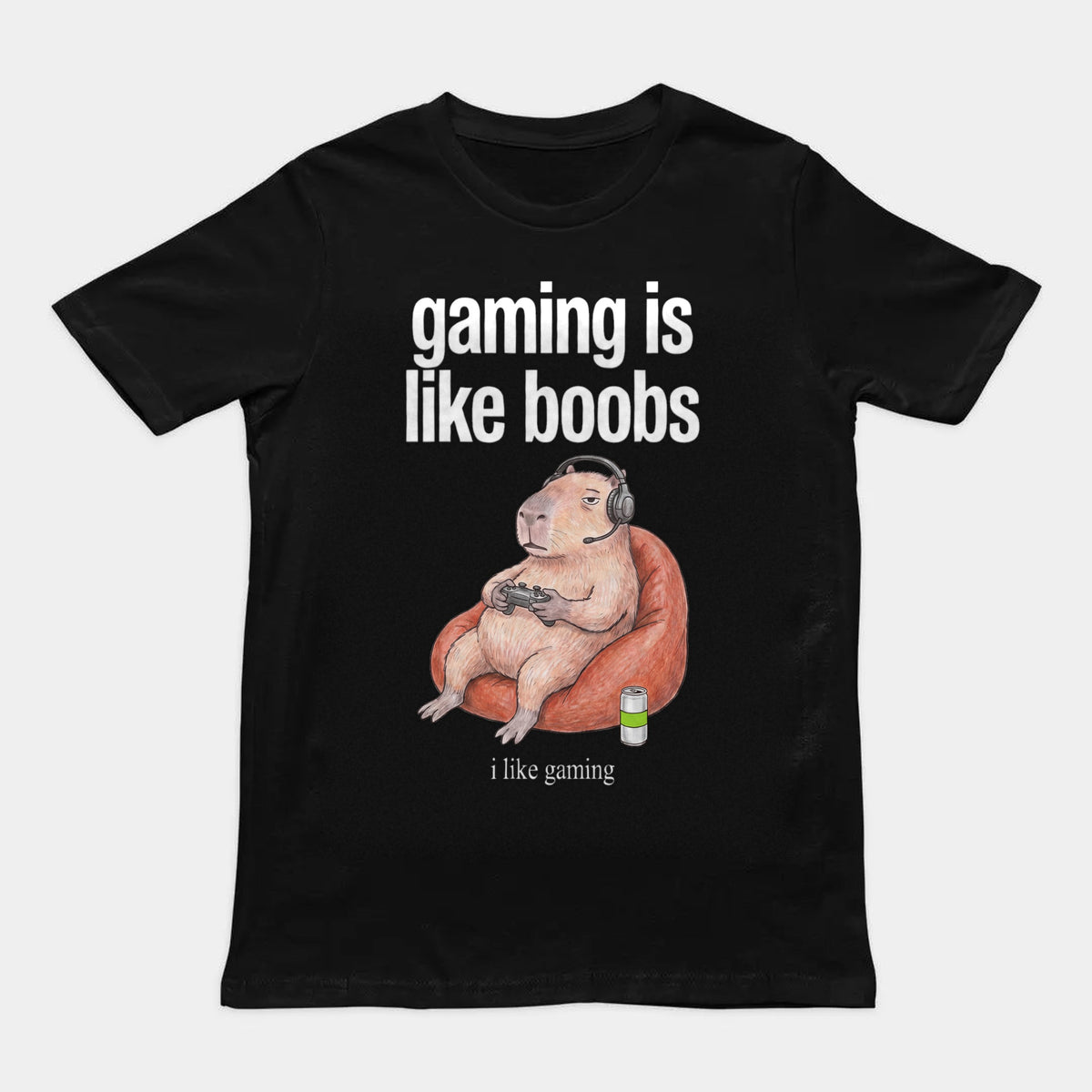 Gaming Is Like Boobs T-Shirt Orbital Clothing