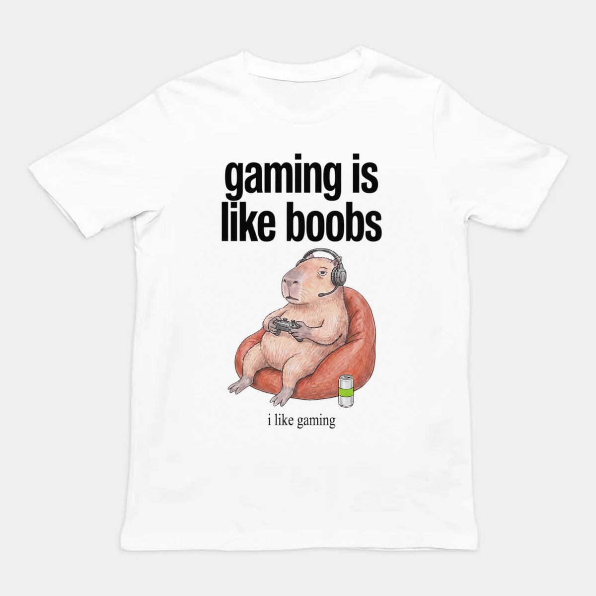 Gaming Is Like Boobs T-Shirt Orbital Clothing