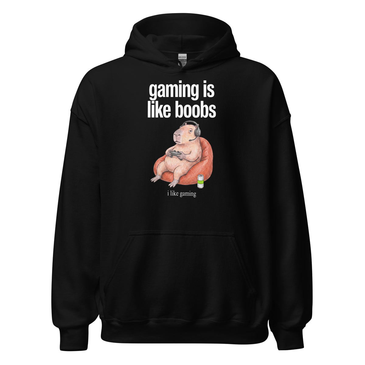 Gaming Is Like Boobs Hoodie Orbital Clothing