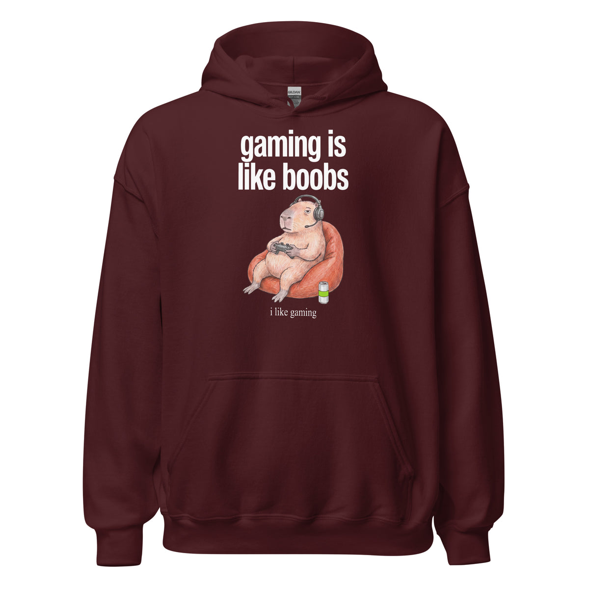 Gaming Is Like Boobs Hoodie Orbital Clothing