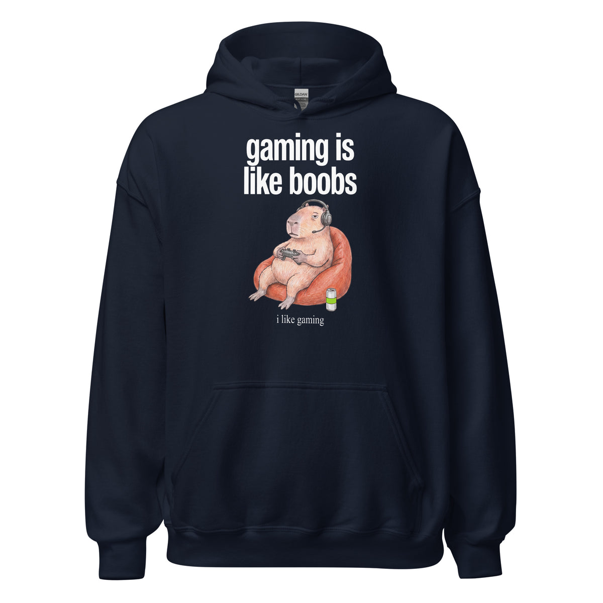 Gaming Is Like Boobs Hoodie Orbital Clothing
