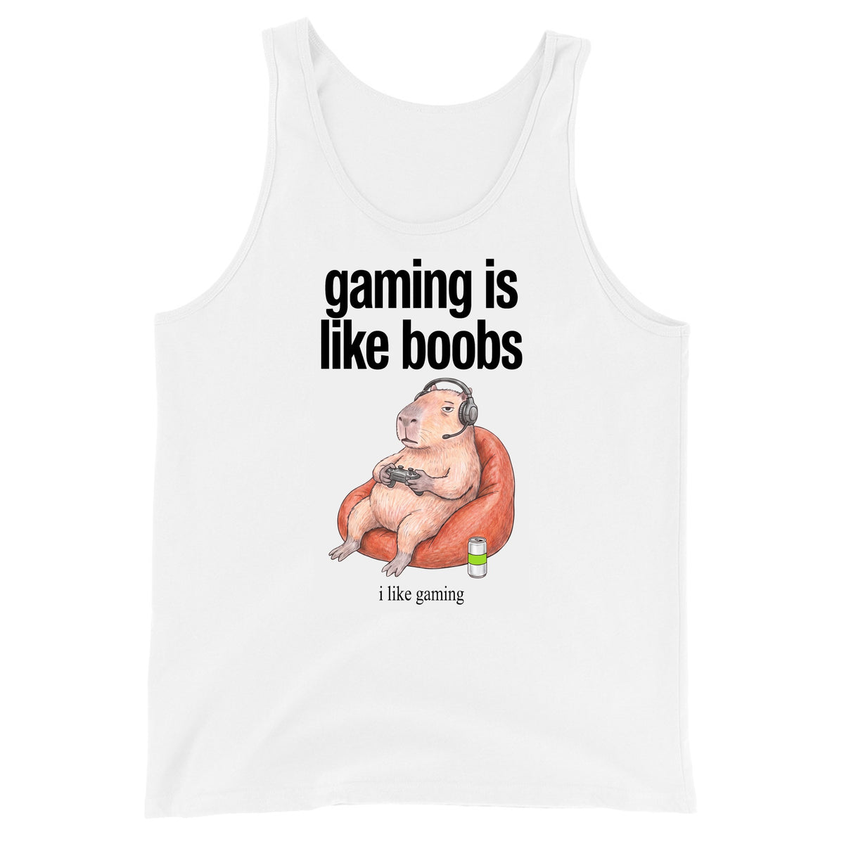 Gaming Is Like Boobs Tank Top Orbital Clothing