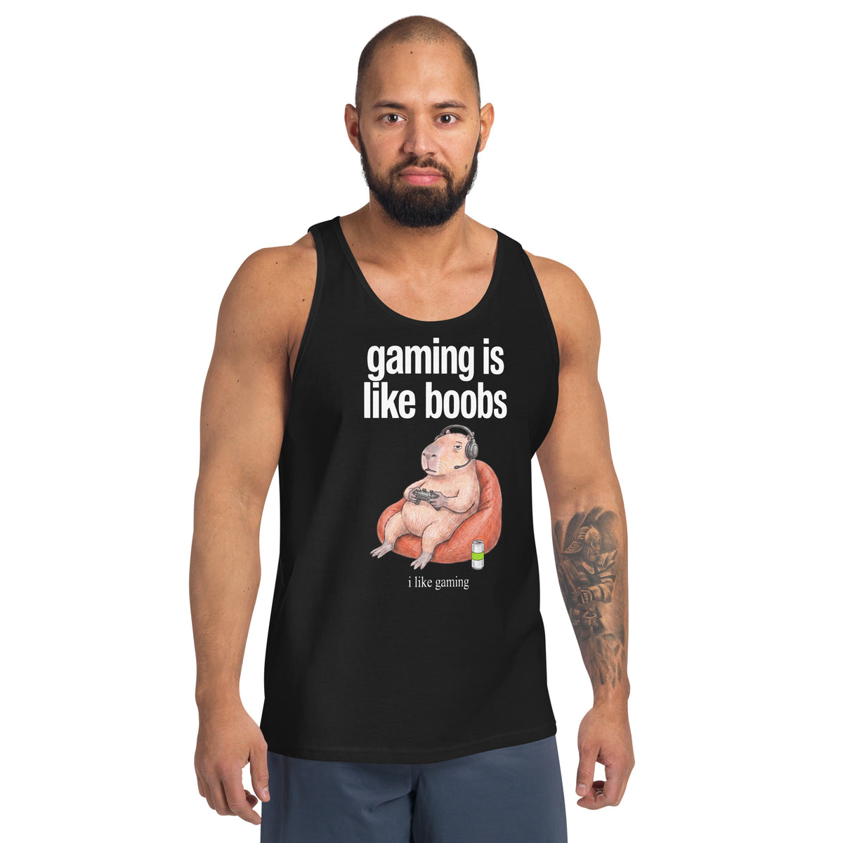 Gaming Is Like Boobs Tank Top Orbital Clothing