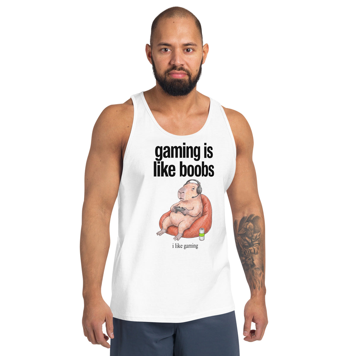 Gaming Is Like Boobs Tank Top Orbital Clothing