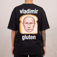 Vladimir Gluten T-Shirt (backprint) - Black / S