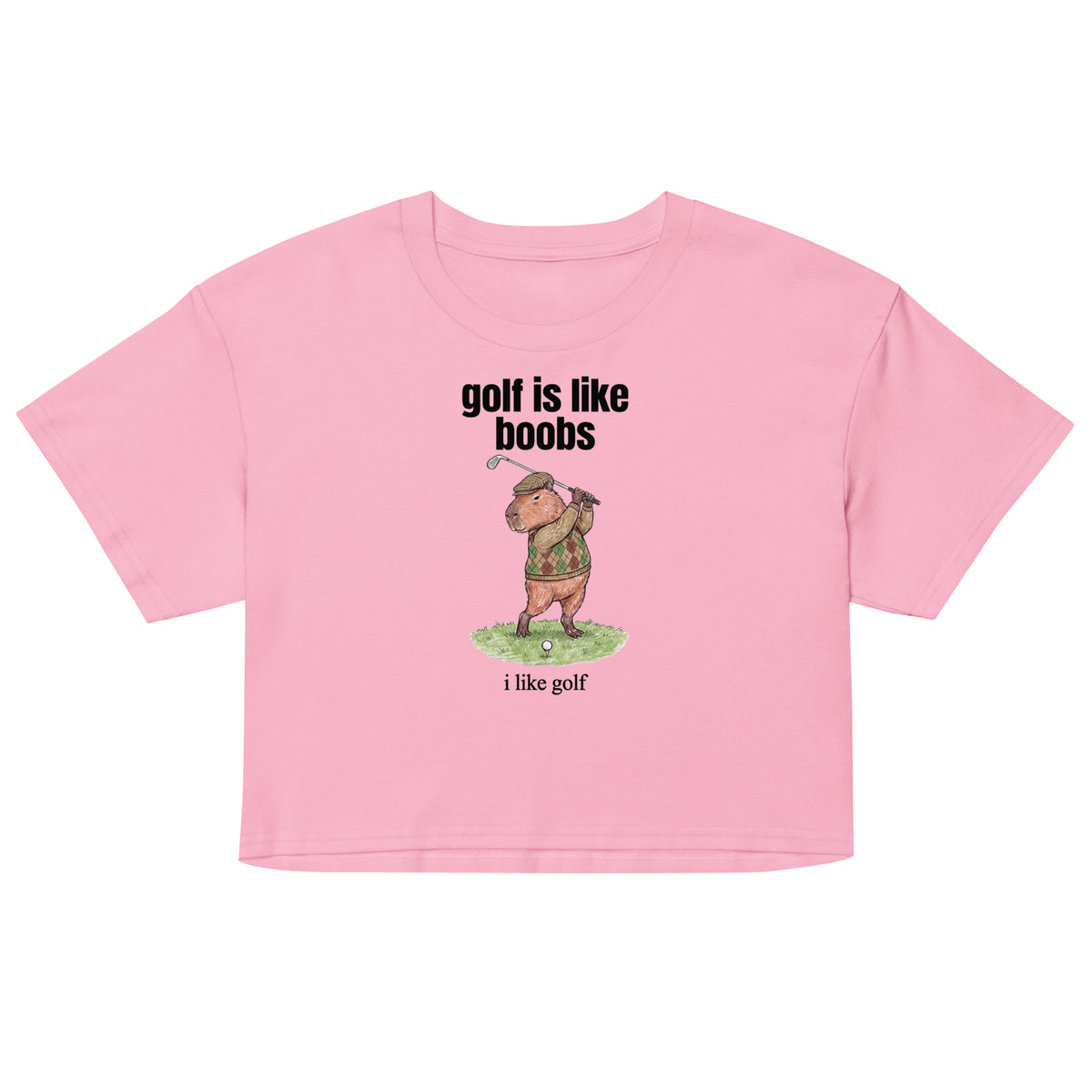 Golf Is Like Boobs Women’s crop top Orbital Clothing
