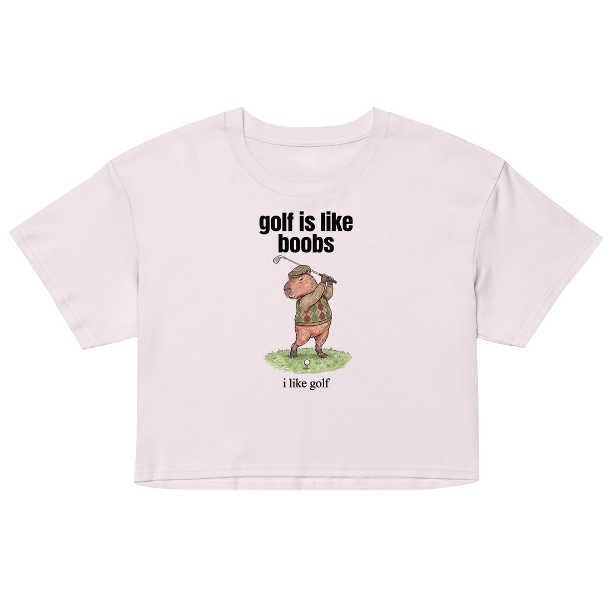 Golf Is Like Boobs Women’s crop top Orbital Clothing