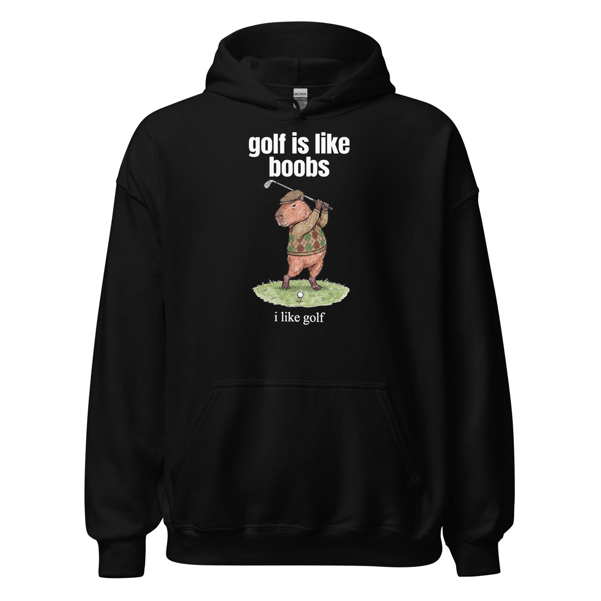 Golf Is Like Boobs Hoodie Orbital Clothing