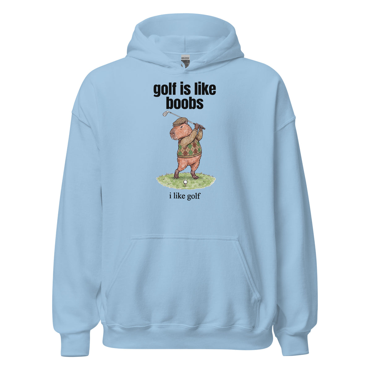 Golf Is Like Boobs Hoodie Orbital Clothing