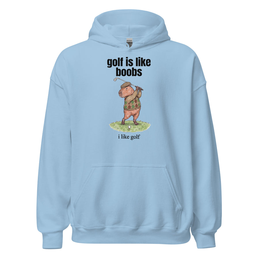 Golf Is Like Boobs Hoodie Orbital Clothing