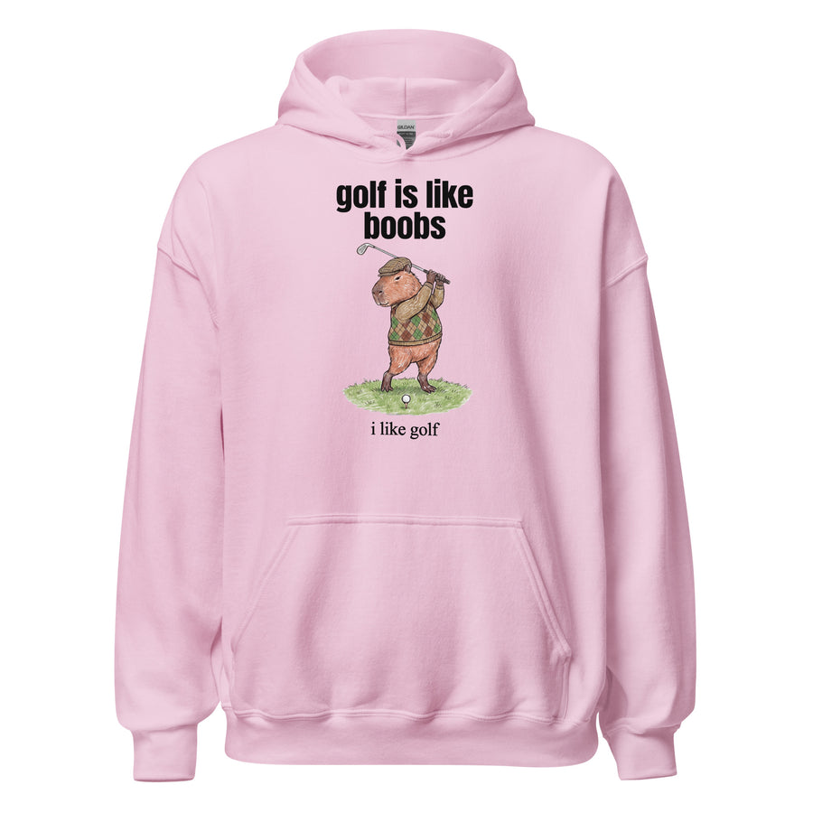Golf Is Like Boobs Hoodie Orbital Clothing