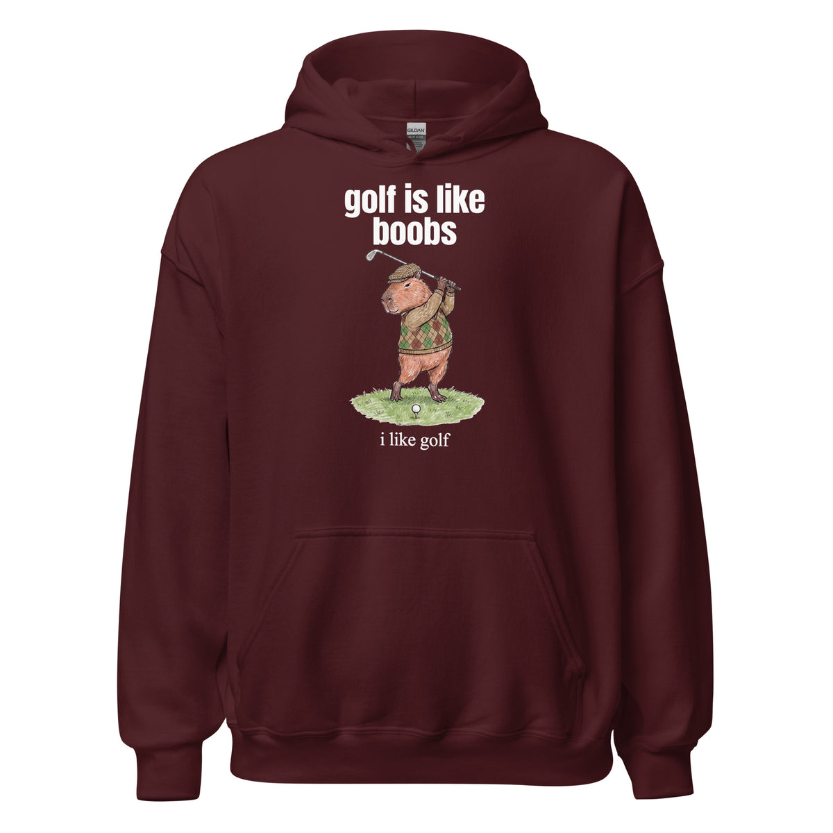 Golf Is Like Boobs Hoodie Orbital Clothing