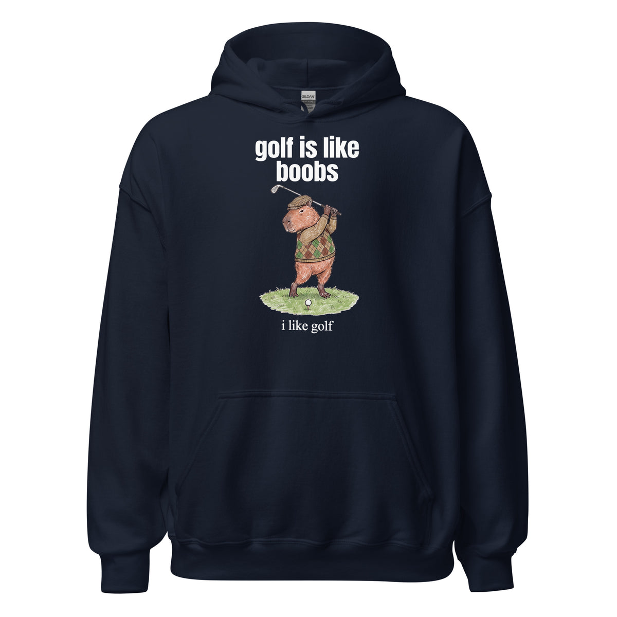 Golf Is Like Boobs Hoodie Orbital Clothing