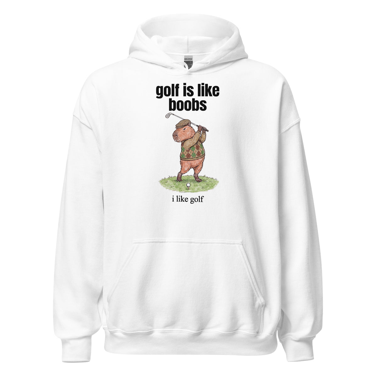 Golf Is Like Boobs Hoodie Orbital Clothing
