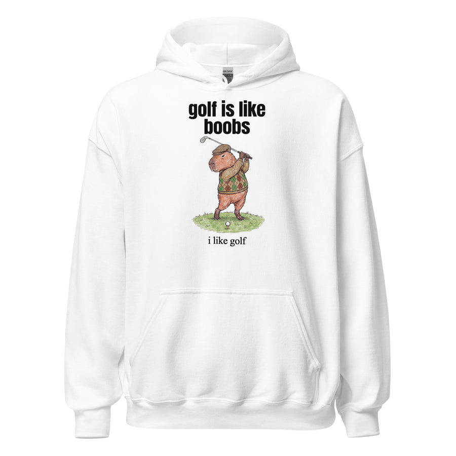 Golf Is Like Boobs Hoodie Orbital Clothing