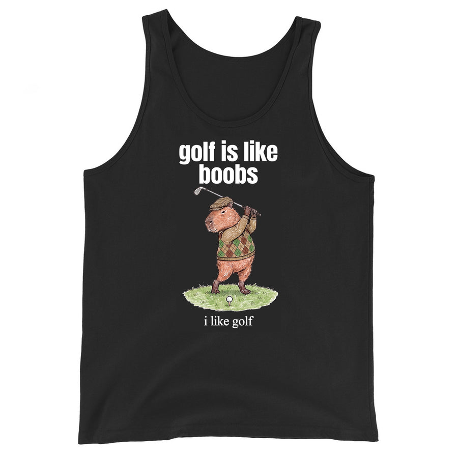 Golf Is Like Boobs Tank Top Orbital Clothing