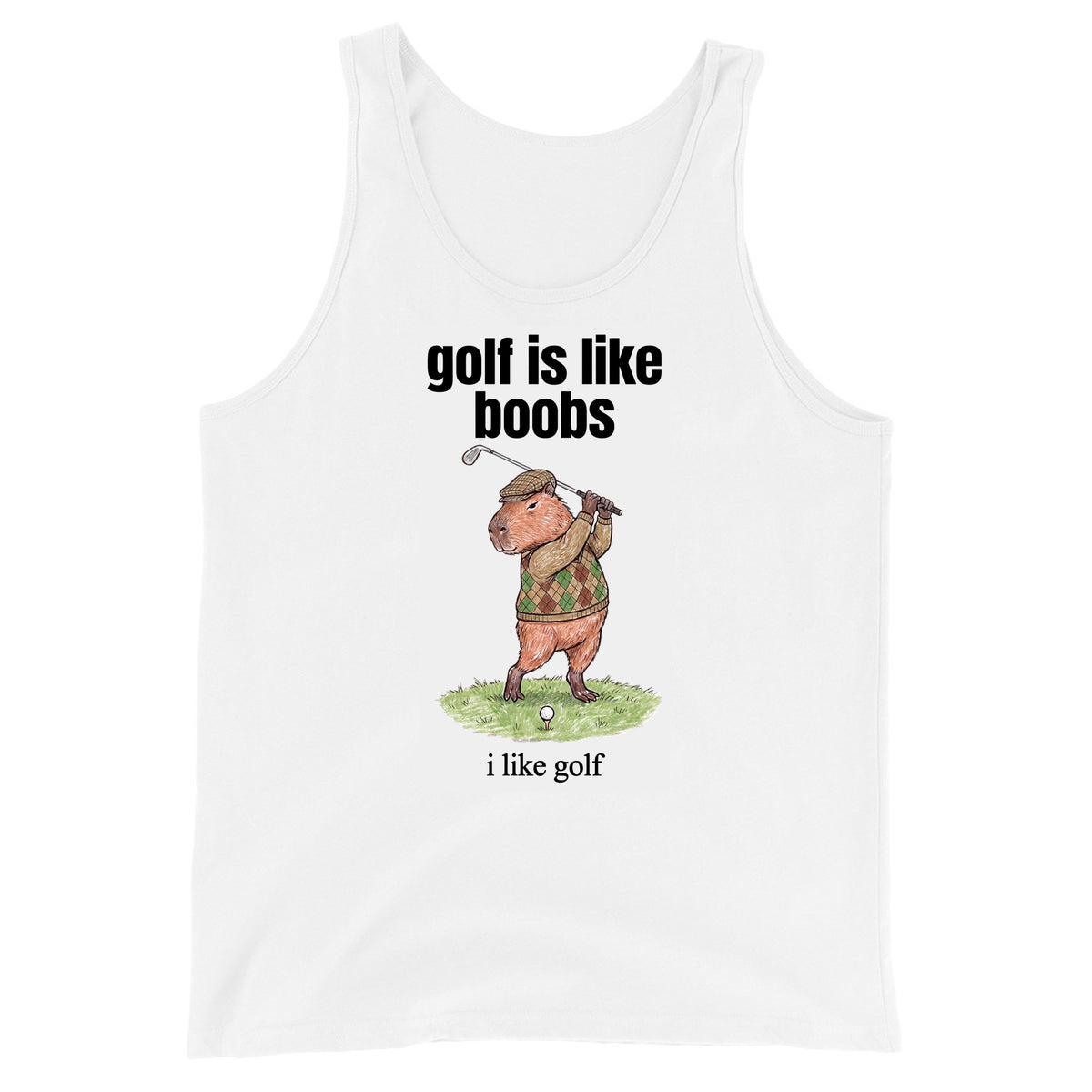 Golf Is Like Boobs Tank Top Orbital Clothing