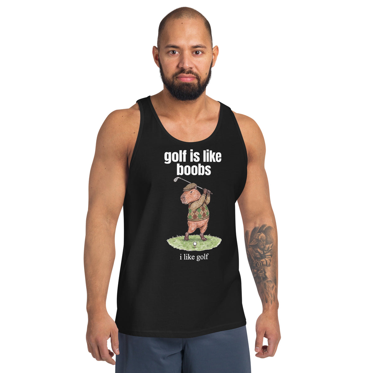 Golf Is Like Boobs Tank Top Orbital Clothing