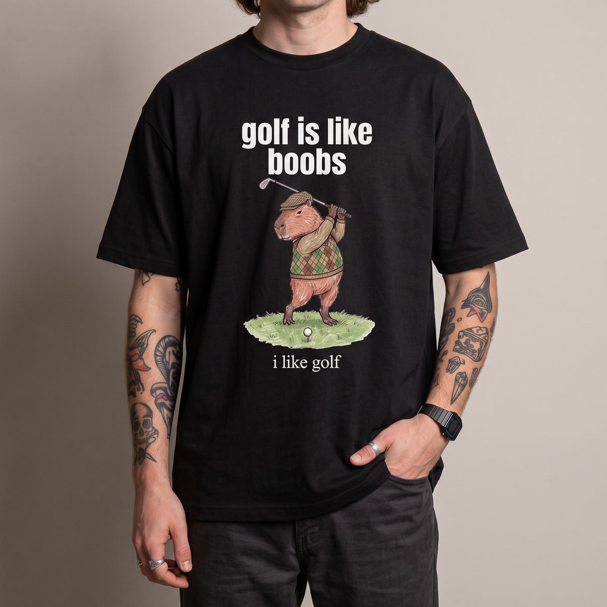 Golf Is Like Boobs T-Shirt - Orbital Clothing