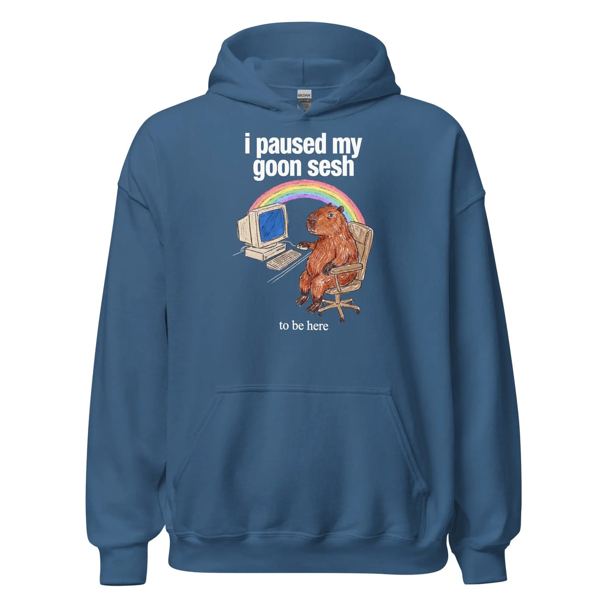 I Paused My Goon Sesh To Be Here Hoodie Orbital Clothing