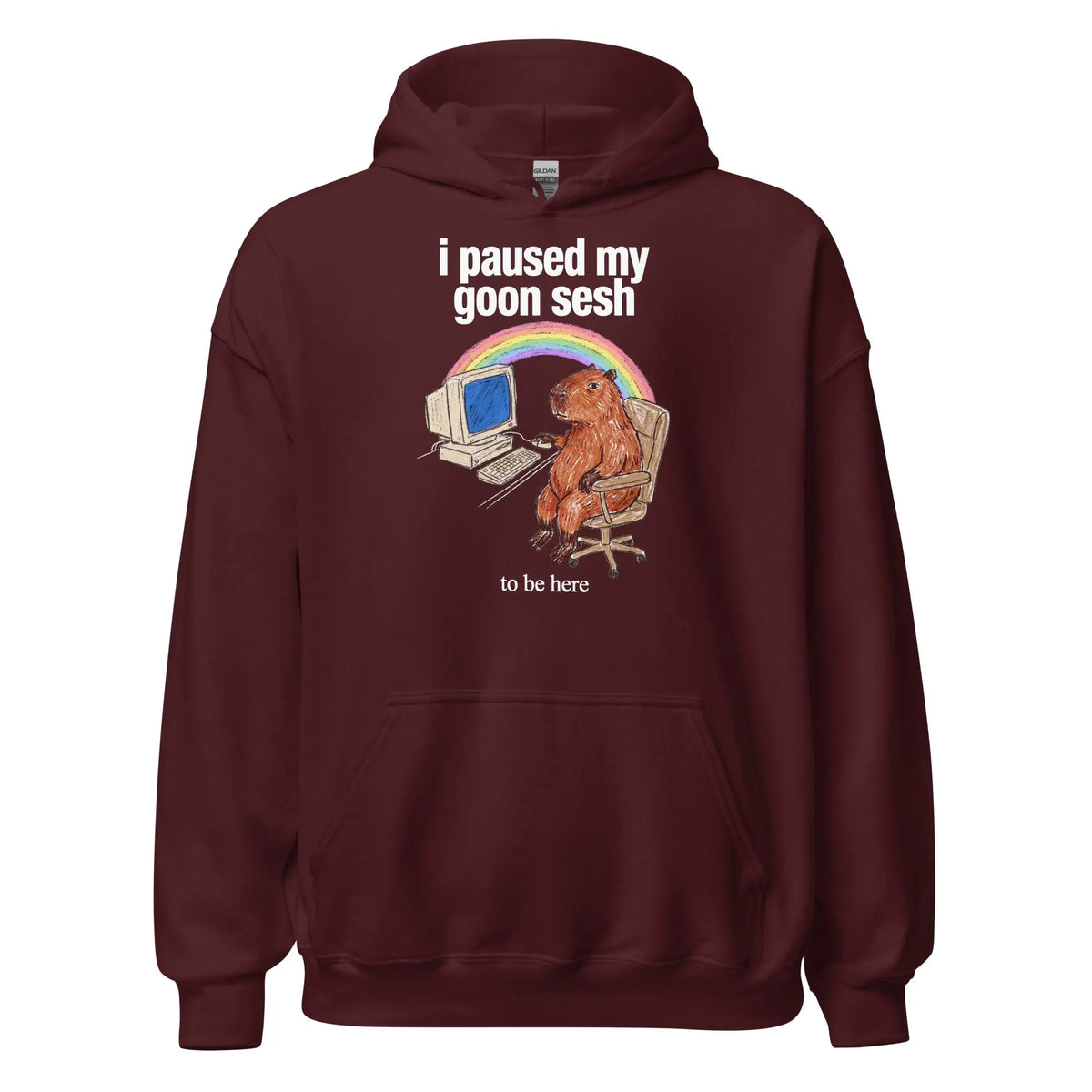 I Paused My Goon Sesh To Be Here Hoodie Orbital Clothing