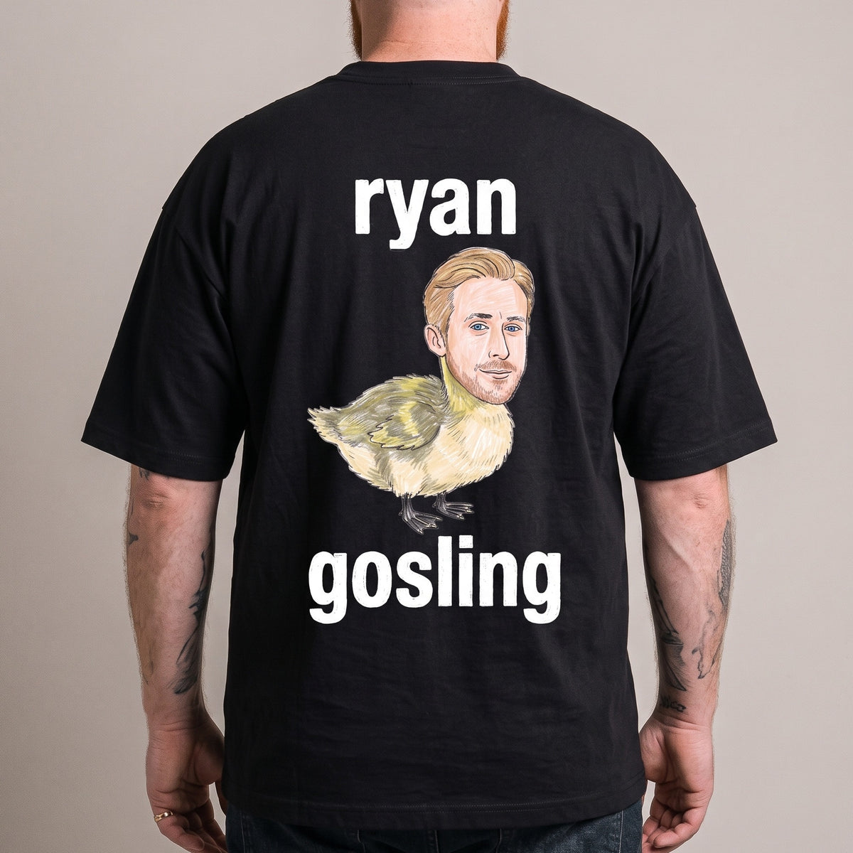 Ryan Gosling T-Shirt (backprint) - Orbital Clothing