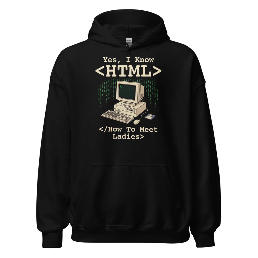 Yes, I Know HTML (How To Meet Ladies) Hoodie Orbital Clothing